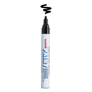 uni®-Paint Permanent Marker, Medium Bullet Tip, Black (UBC63601)