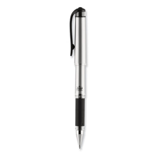 uniball® 207 Impact Stick Gel Pen, Bold 1mm, Black Ink, Silver/Black Barrel (UBC65800)