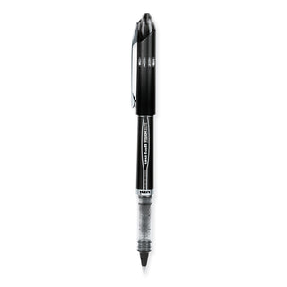 uniball® VISION ELITE Stick Roller Ball Pen, Super-Fine 0.5mm, Black Ink, Black Barrel (UBC69000)