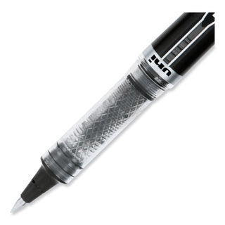 uniball® VISION ELITE Stick Roller Ball Pen, Super-Fine 0.5mm, Black Ink, Black Barrel (UBC69000)