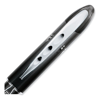 uniball® VISION ELITE Stick Roller Ball Pen, Super-Fine 0.5mm, Black Ink, Black Barrel (UBC69000)