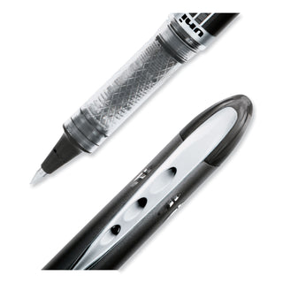 uniball® VISION ELITE Stick Roller Ball Pen, Super-Fine 0.5mm, Black Ink, Black Barrel (UBC69000)
