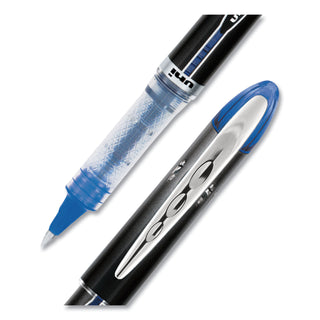 uniball® VISION ELITE Stick Roller Ball Pen, Super-Fine 0.5mm, Blue Ink, Blue Barrel (UBC69021)