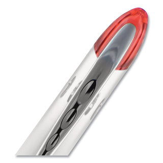 uniball® VISION ELITE Stick Roller Ball Pen, Bold 0.8mm, Red Ink, White/Red Barrel (UBC69023)