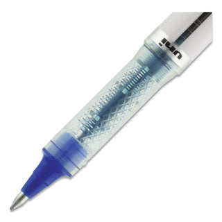 uniball® VISION ELITE Stick Roller Ball Pen, Bold 0.8mm, Blue Ink, White/Blue Barrel (UBC69024)
