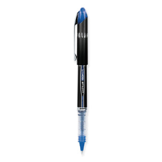 uniball® VISION ELITE Stick Roller Ball Pen, Super-Fine 0.5mm, Blue Ink, Blue Barrel (UBC69021)