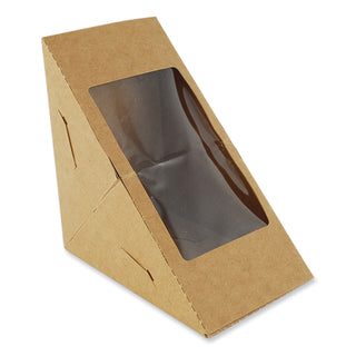 SCT® Window Sandwich Wedge Box, 2.96 x 4.70 x, White, Paper, 300/Carton (SCH24103)