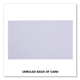 Universal® Ruled Index Cards, 3 x 5, White, 100/Pack (UNV47210)