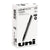 uniball® Deluxe Stick Roller Ball Pen, Micro 0.5mm, Black Ink, Metallic Gray Barrel, Dozen (UBC60025)