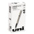 uniball® Deluxe Stick Roller Ball Pen, Fine 0.7mm, Black Ink, Champagne Barrel, Dozen (UBC60052)