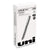 uniball® VISION Stick Roller Ball Pen, Fine 0.7mm, Black Ink, Black/Gray Barrel, Dozen (UBC60126)
