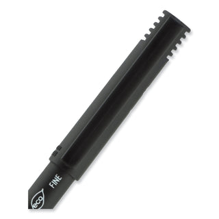 uniball® ONYX Stick Roller Ball Pen, Fine 0.7mm, Black Ink, Black Matte Barrel, Dozen (UBC60143)