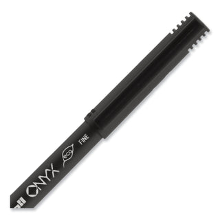 uniball® ONYX Stick Roller Ball Pen, Fine 0.7mm, Red Ink, Black Matte Barrel, Dozen (UBC60144)