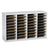 Safco® Wood/Laminate Literature Sorter, 36 Sections, 39 1/4 x 11 3/4 x 24, Gray (SAF9424GR)