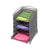 Safco® Onyx Stackable Literature Organizer, Five-Drawer, Black (SAF9432BL)
