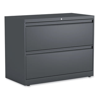 Alera® Lateral File, 2 Legal/Letter/A4/A5-Size File Drawers, Charcoal, 36" x 18" x 28" (ALEHLF3629CC)