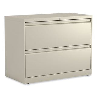 Alera® Lateral File, 2 Legal/Letter-Size File Drawers, Putty, 36" x 18" x 28" (ALEHLF3629PY)