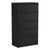 Alera® Lateral File, 5 Legal/Letter/A4/A5-Size File Drawers, Black, 36" x 18" x 64.25" (ALEHLF3667BL)
