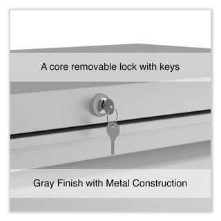 Alera® Lateral File, 5 Legal/Letter/A4/A5-Size File Drawers, Light Gray, 36" x 18" x 64.25" (ALEHLF3667LG)