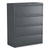 Alera® Lateral File, 4 Legal/Letter/A4/A5-Size File Drawers, Charcoal, 42" x 18" x 52.5" (ALEHLF4254CC)