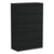 Alera® Lateral File, 5 Legal/Letter/A4/A5-Size File Drawers, Black, 42" x 18" x 64.25" (ALEHLF4267BL)