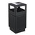 Safco® Canmeleon Ash/Trash Receptacle, Square, Polyethylene, 38gal, Textured Black (SAF9477BL)