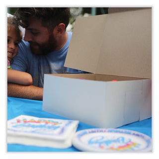 SCT® White One-Piece Non-Window Bakery Boxes, Standard, 3 x 6 x 6, White, Paper, 250/Carton (SCH1505)