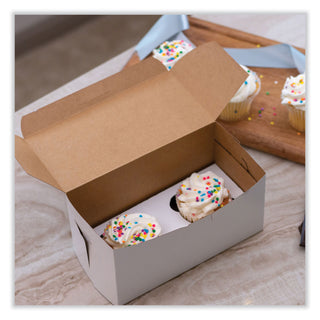 SCT® White One-Piece Non-Window Bakery Boxes, Standard, 9 x 5 x 4, White, Paper, 250/Bundle (SCH1549)