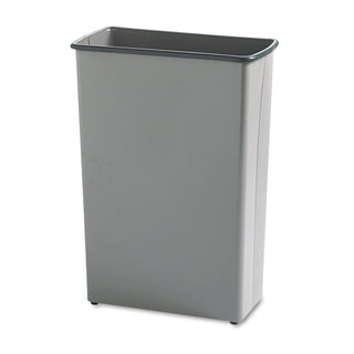 Safco® Rectangular Wastebasket, Steel, 22 gal, Charcoal (SAF9618CH)