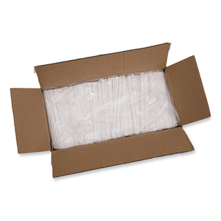 Boardwalk® Individually Wrapped Paper Straws, 7.75" x 0.25", White, 3,200/Carton (BWKPPRSTRWWR)