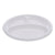 Boardwalk® Hi-Impact Plastic Dinnerware, Plate, 3-Compartment, 10" dia, White, 500/Carton (BWKPLTHIPS10WH3)