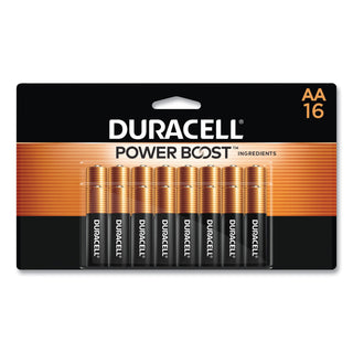 Duracell® CopperTop Alkaline AA Batteries, 16/Pack (DURMN1500B16Z)