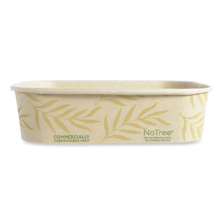 World Centric® No Tree Rectangular Containers, 16 oz, 4.7 x 6.8 x 1.6, Natural, Sugarcane, 300/Carton (WORCTNT16)