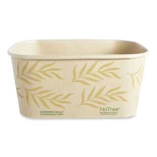 World Centric® No Tree Rectangular Containers, 32 oz, 4.7 x 6.8 x 3, Natural, Sugarcane, 300/Carton (WORCTNT32)