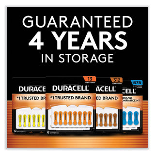 Duracell® Hearing Aid Battery, #312, 16/Pack (DURDA312B16ZM09)