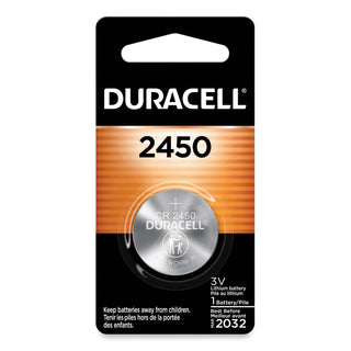 Duracell® Lithium Coin Batteries, 2450, 36/Carton (DURDL2450BPK)
