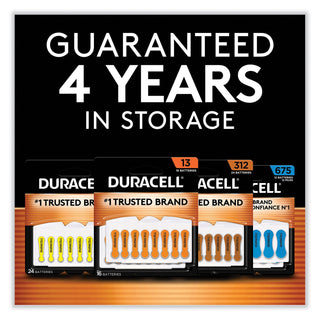 Duracell® Hearing Aid Battery, #13, 16/Pack (DURDA13B16ZM09)