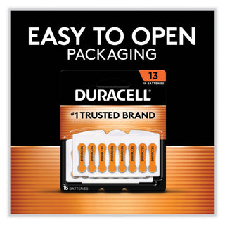 Duracell® Hearing Aid Battery, #13, 16/Pack (DURDA13B16ZM09)