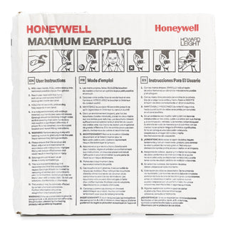 Howard Leight® by Honeywell MAXIMUM Single-Use Earplugs, Corded, 33NRR, Coral, 100 Pairs (HOWMXM30)
