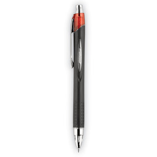 uniball® Jetstream Retractable Ballpoint Pen, Bold 1mm, Red Ink, Black Barrel (UBC73834)
