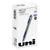 uniball® Signo GRIP Stick Gel Pen, Medium 0.7mm, Blue Ink, Silver/Blue Barrel, Dozen (UBC65451)
