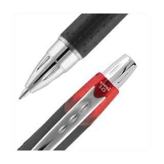 uniball® Jetstream Retractable Ballpoint Pen, Bold 1mm, Red Ink, Black Barrel (UBC73834)