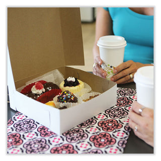 SCT® Bakery Boxes, Standard, 16 x 16 x 6, White, Paper, 50/Carton (SCH1597)