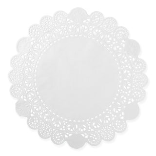 AmerCareRoyal® Lace Doilies, Round, 10", White, 5,000/Carton (RPPLD10)