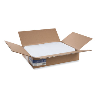 AmerCareRoyal® Embossed Scalloped Edges Traymats, 12.75 x 16.5, White, 1,000/Carton (RPPW1216S)