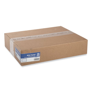 AmerCareRoyal® Embossed Scalloped Edges Traymats, 12.75 x 16.5, White, 1,000/Carton (RPPW1216S)