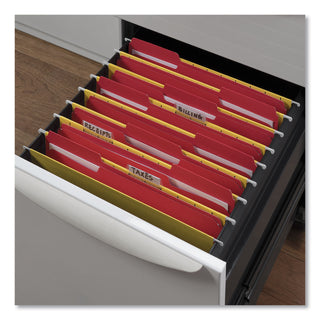 Universal® Deluxe Reinforced Top Tab Fastener Folders, 0.75" Expansion, 2 Fasteners, Letter Size, Red Exterior, 50/Box (UNV13523)