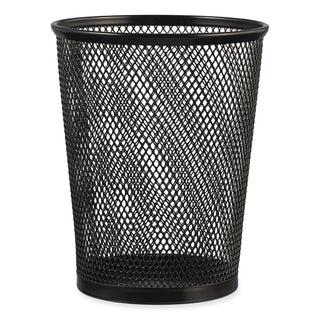Universal® Jumbo Steel Mesh Pencil Cup, 4.38" Diameter x 5.38"h, Black (UNV20013)