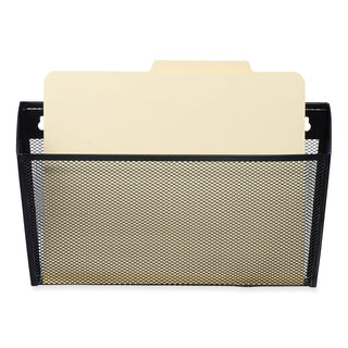 Universal® Metal Mesh Wall File, Letter Size, 14.13" x 3.38" x 13", Black (UNV20026)