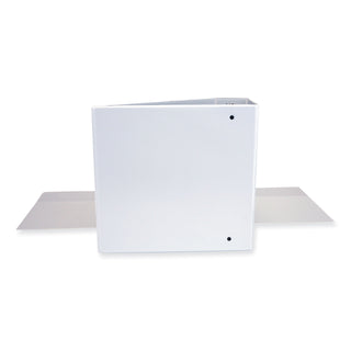Universal® Slant D-Ring View Binder, 3 Rings, 5" Capacity, 11 x 8.5, White (UNV20997)